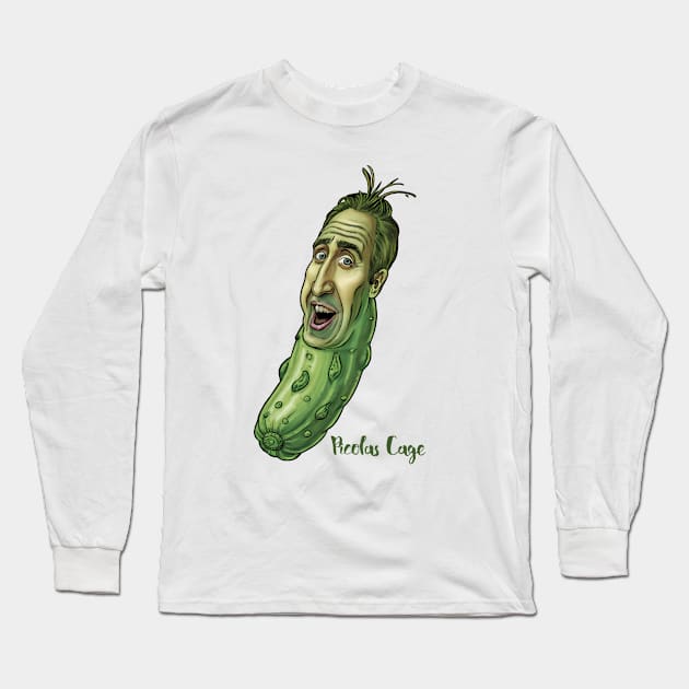 Picolas Cage Long Sleeve T-Shirt by Panamerum